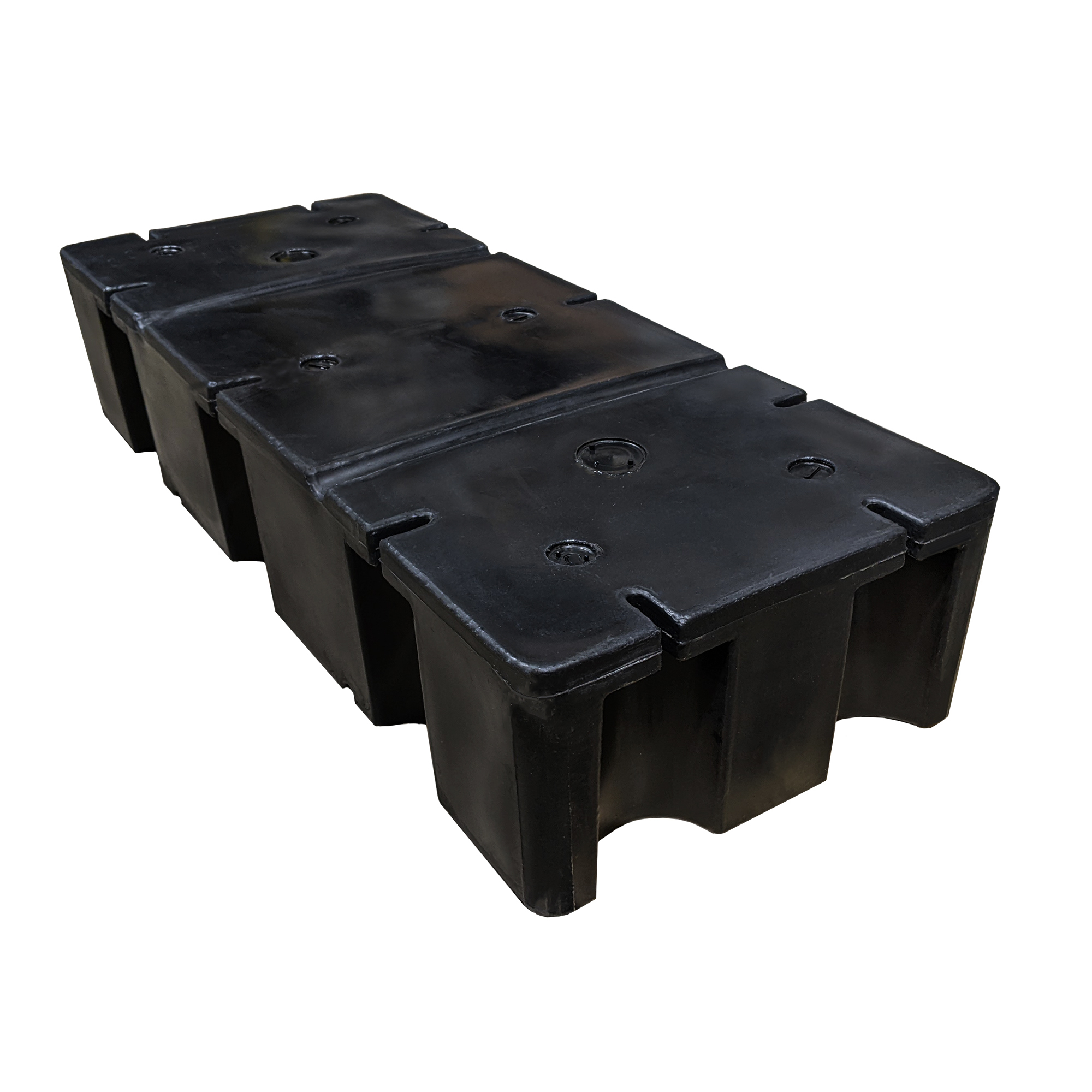 Multinautic Foam-Filled Dock Float — 24in. x 60in. x 12in., UV-Resistant Polyethylene, Model# 14132